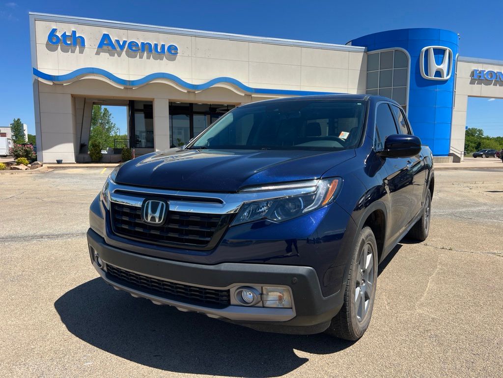 Black (Obsidian Blue Pearl) 2020 Honda Ridgeline RTL-E AWD Pickup Truck All-Wheel Drive 9-Speed Automatic