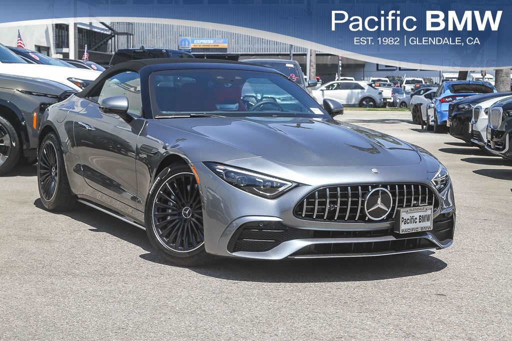 Gray 2024 Mercedes-Benz SL-Class Convertible Rear-Wheel Drive 9-Speed Automatic
