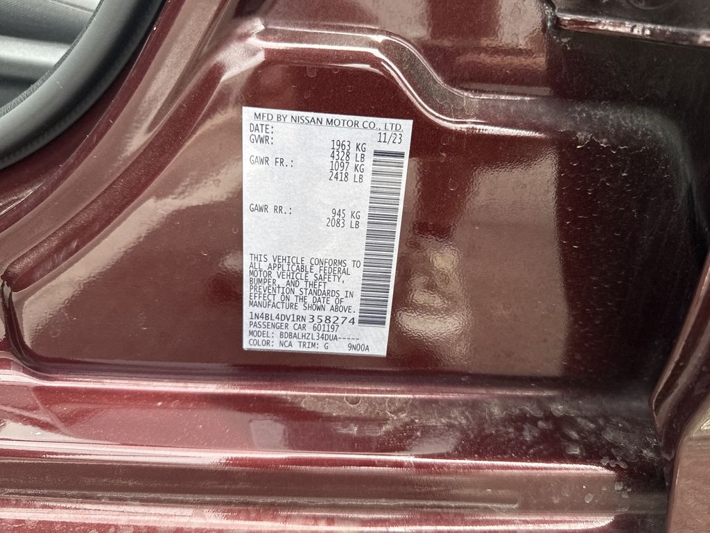 2024 Nissan Altima 2.5 SV Red at Central Houston Nissan