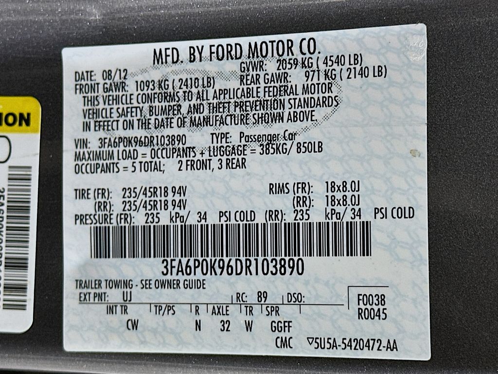 2013 Ford Fusion Titanium 31