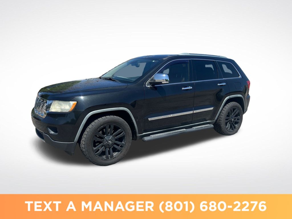 Brilliant Black Crystal Pearlcoat 2011 Jeep Grand Cherokee Overland 4WD SUV / Crossover Four-Wheel Drive 5-Speed Automatic