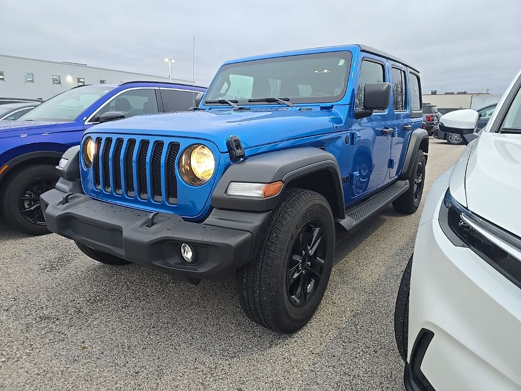 Hydro Blue Pearl Coat 2021 Jeep Wrangler Unlimited Sport Altitude 4WD SUV / Crossover Four-Wheel Drive 8-Speed Automatic