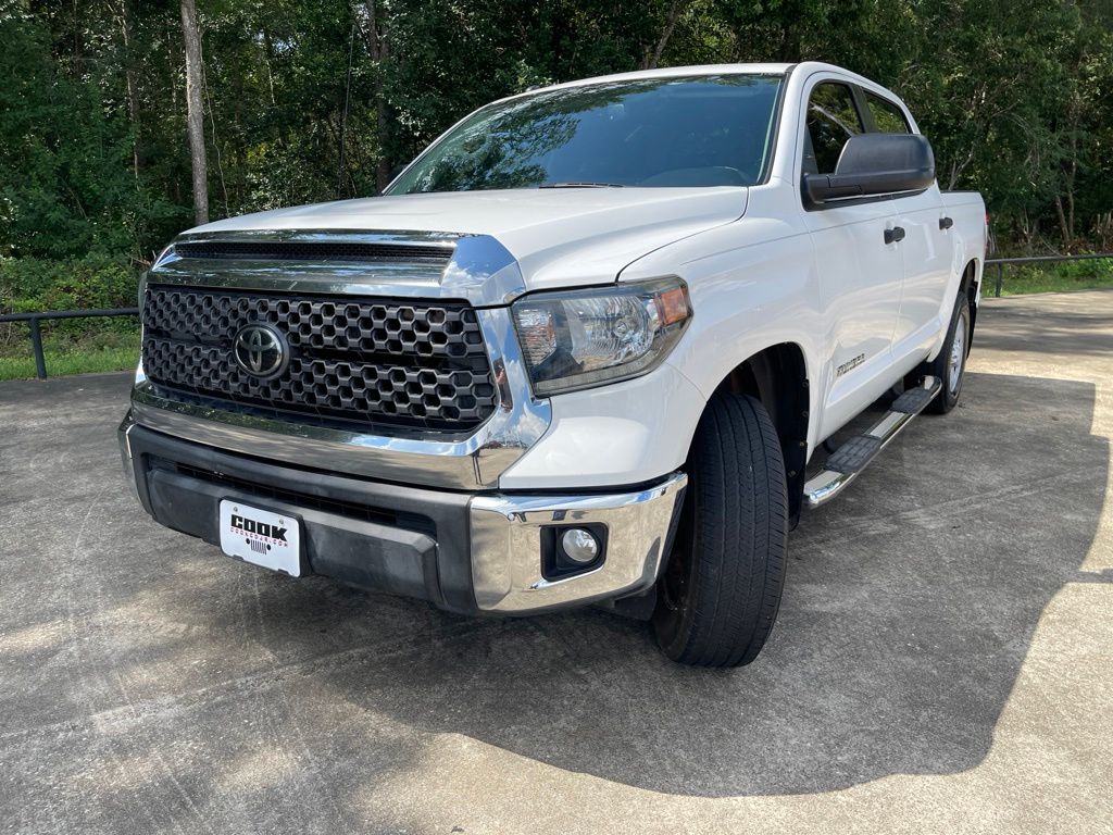 2019 Toyota Tundra SR5 White at Texan Dodge Chrysler Jeep Ram
