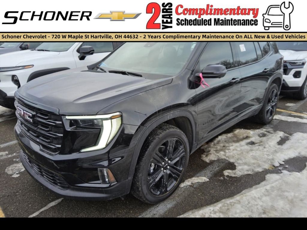 Black (Ebony Twilight Metallic) 2025 GMC Acadia Elevation AWD SUV / Crossover Four-Wheel Drive 8-Speed Automatic