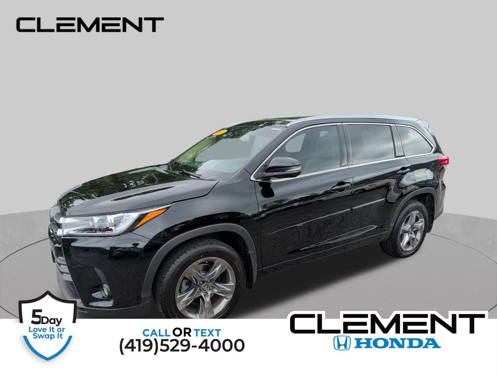 Midnight Black Metallic 2017 Toyota Highlander SUV / Crossover All-Wheel Drive 8-Speed Automatic