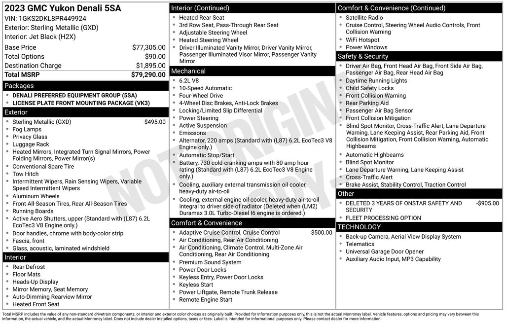 Used Car 2023 Gmc Yukon  Denali For Sale Under $60,000 In Austin, Texas