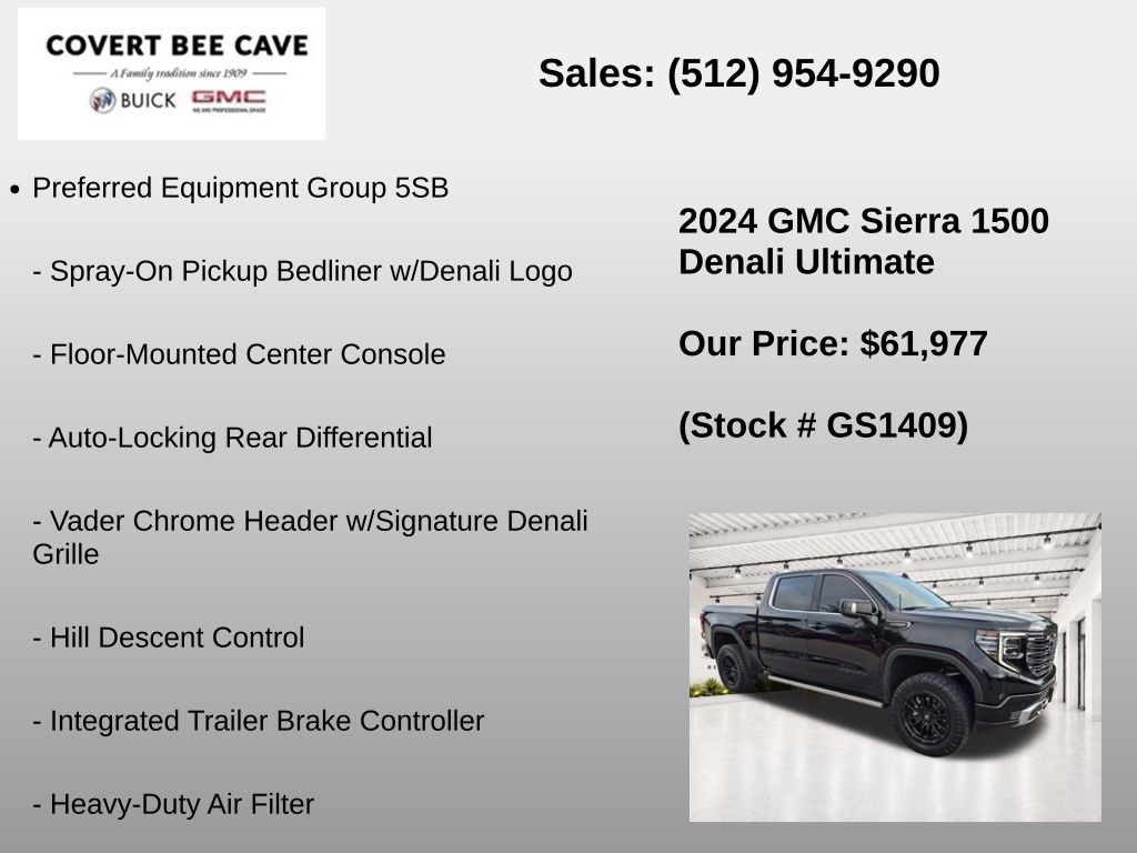Used Car 2024 Gmc Sierra 1500  Denali Ultimate For Sale Under $70,000 In Austin, Texas