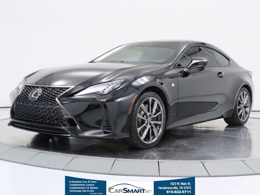 Black (Obsidian) 2022 Lexus RC Coupe Rear-Wheel Drive 8-Speed Automatic