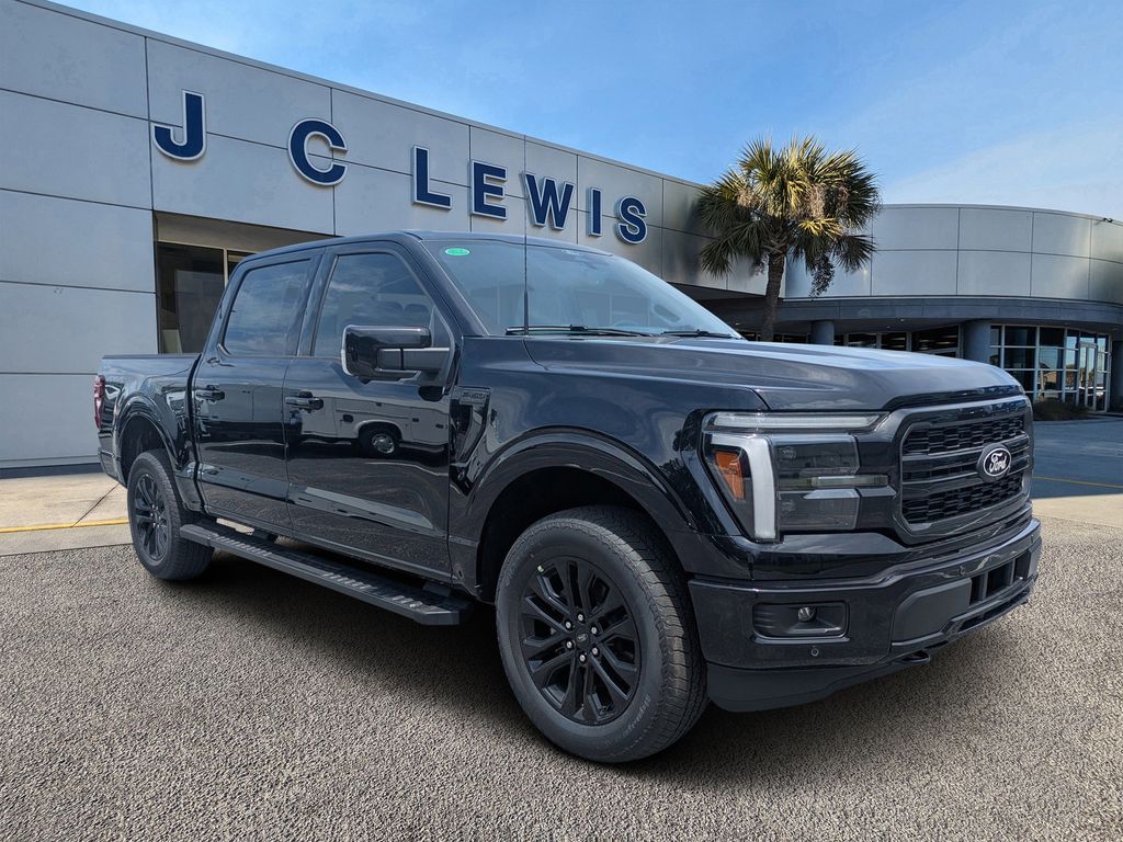 Black 2026 Ford F-150 Lariat SuperCrew 4WD Pickup Truck Four-Wheel Drive Automatic