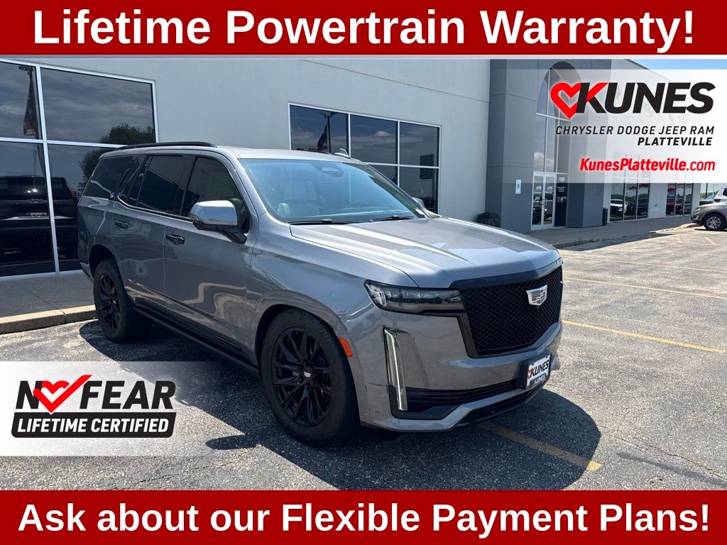 Gray (Satin Steel Metallic) 2021 Cadillac Escalade SUV / Crossover Four-Wheel Drive 