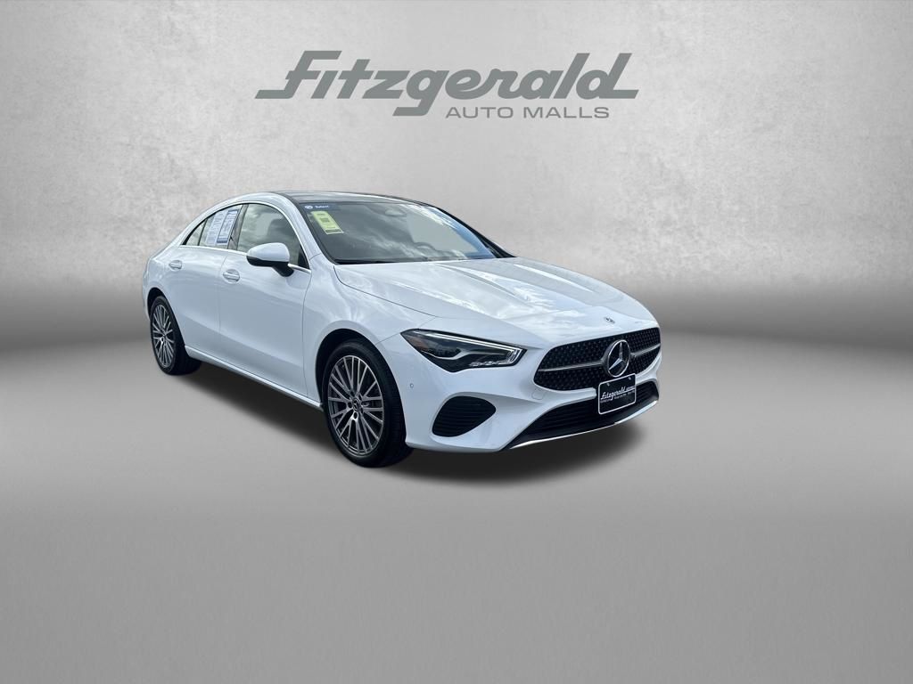 White 2025 Mercedes-Benz CLA 250 4MATIC Coupe All-Wheel Drive 8-Speed Dual Clutch