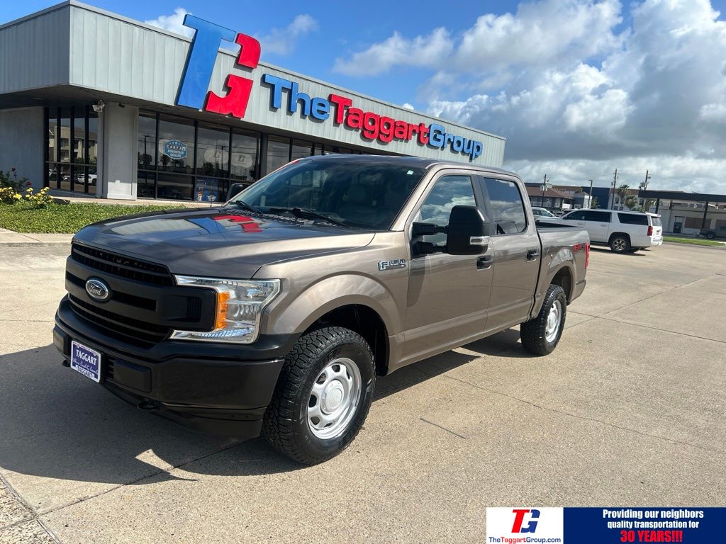 Stone Gray 2018 Ford F-150 XL SuperCrew 4WD Pickup Truck Four-Wheel Drive Automatic