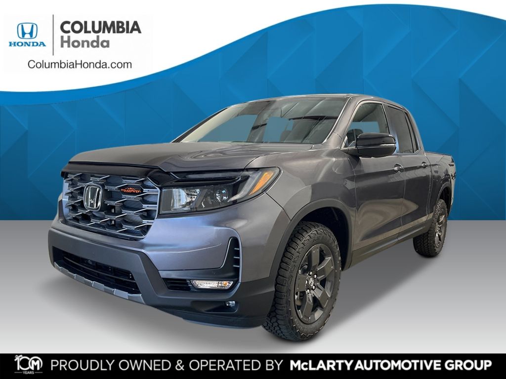 Gray (Modern Steel Metallic) 2026 Honda Ridgeline Pickup Truck All-Wheel Drive 9-Speed Automatic