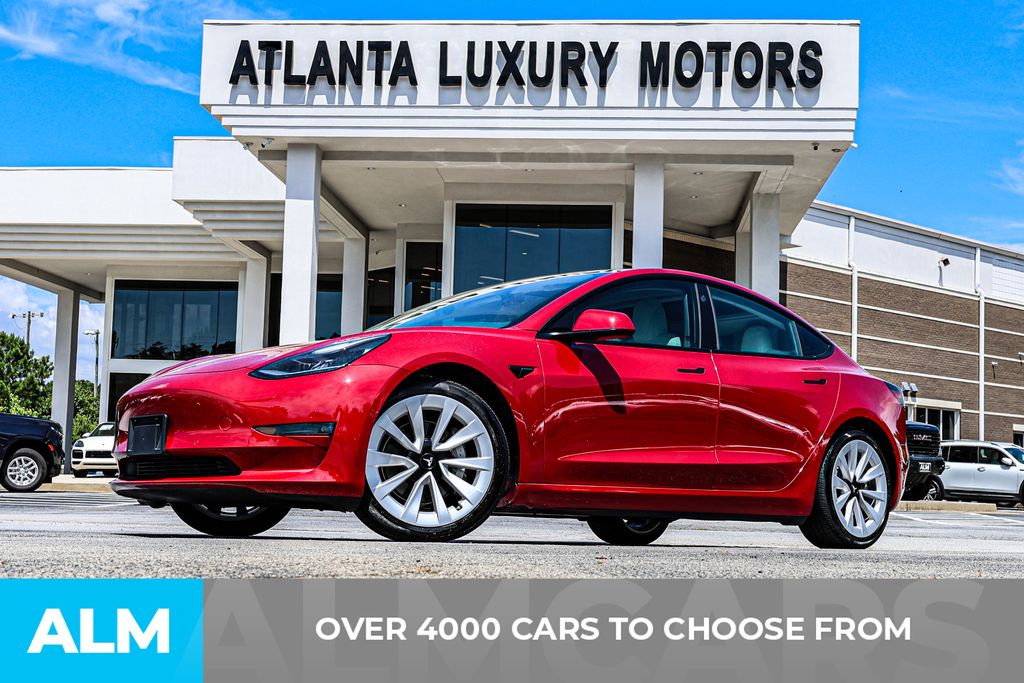 Used 2021 Tesla Model 3 Base with VIN 5YJ3E1EB1MF926784 for sale in Newnan, GA
