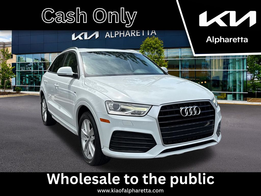 Glacier White 2018 Audi Q3 SUV / Crossover Front-Wheel Drive 6-Speed Automatic