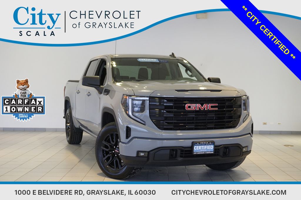 Thunderstorm Gray 2024 GMC Sierra 1500 Elevation Standard Crew Cab 4WD Pickup Truck Four-Wheel Drive 8-Speed Automatic