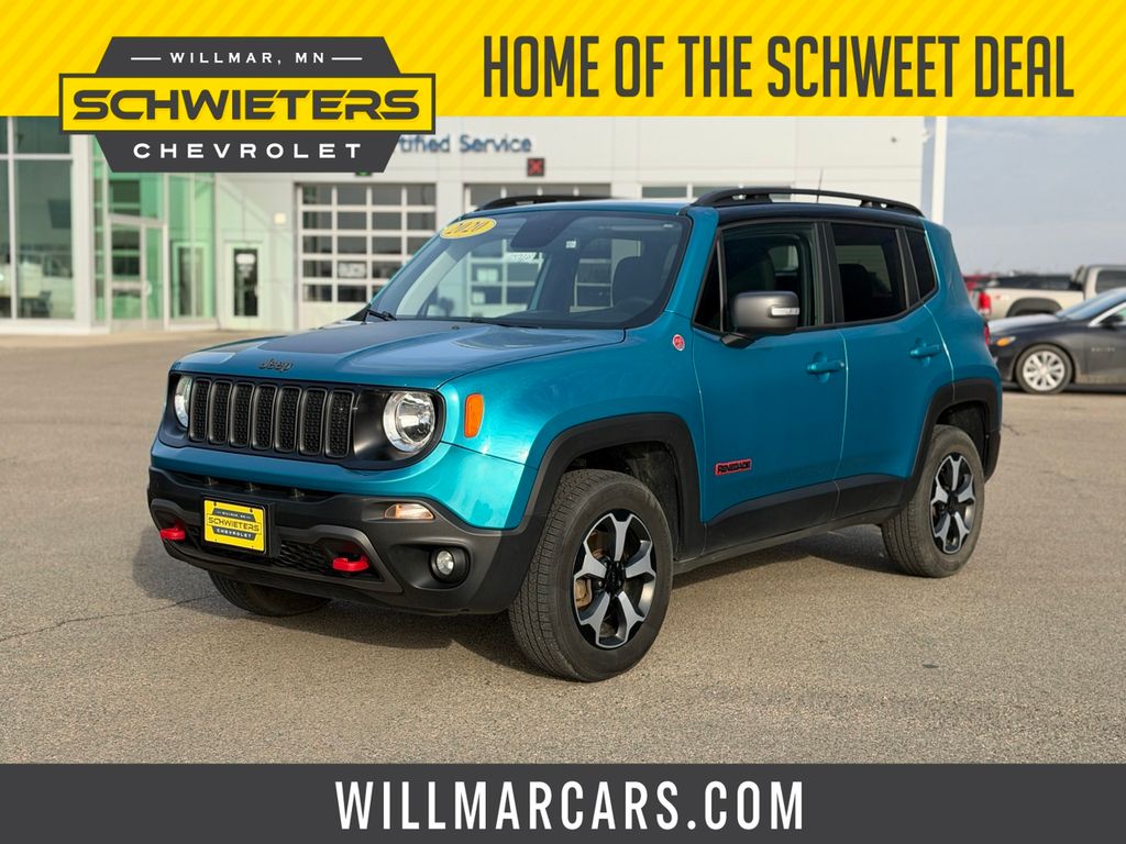 Bikini Metallic Clearcoat 2020 Jeep Renegade SUV / Crossover Four-Wheel Drive 9-Speed Automatic