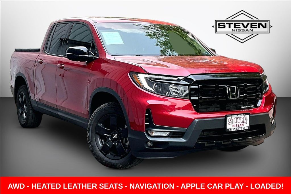 Radiant Red Metallic II 2025 Honda Ridgeline Pickup Truck All-Wheel Drive 9-Speed Automatic