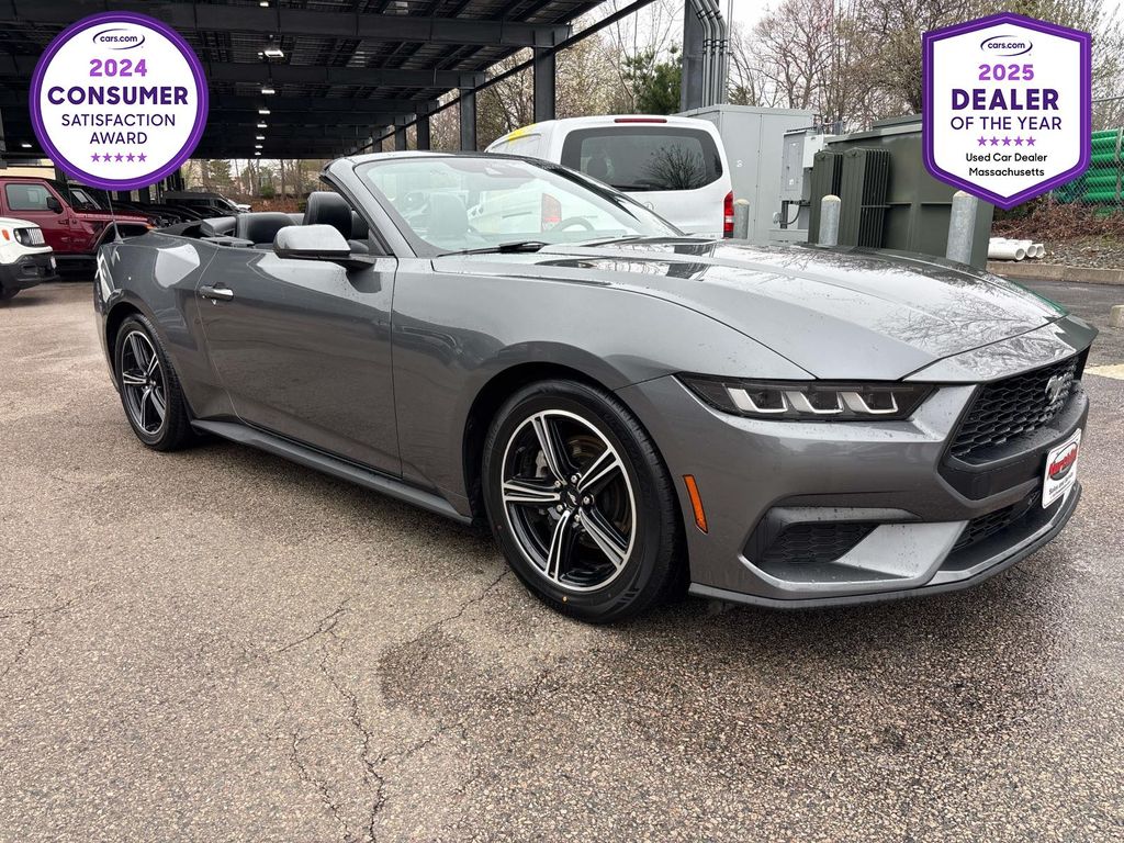 Gray Metallic 2024 Ford Mustang EcoBoost Premium Convertible RWD Convertible Rear-Wheel Drive Automatic
