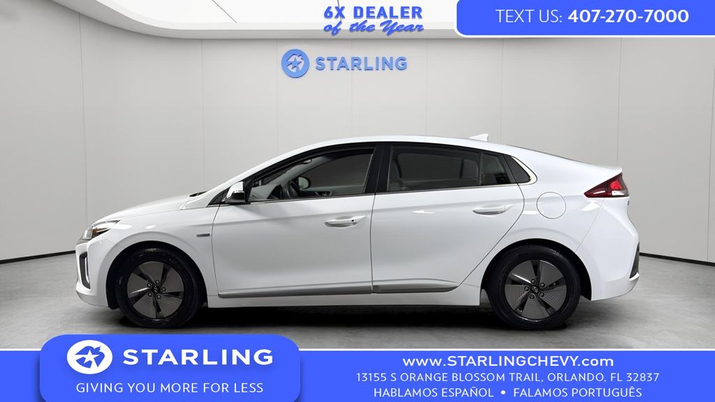 Ceramic White 2020 Hyundai Ioniq Hybrid SE FWD Hatchback Front-Wheel Drive 6-Speed Dual Clutch