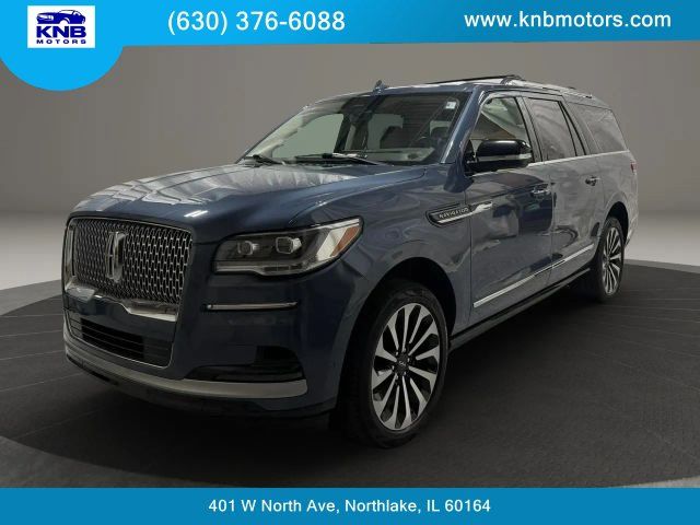 Blue Metallic 2023 Lincoln Navigator SUV / Crossover Four-Wheel Drive Automatic