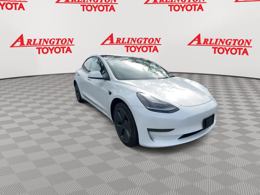 Used 2022 Tesla Model 3 Base with VIN 5YJ3E1EA7NF117492 for sale in Jacksonville, FL