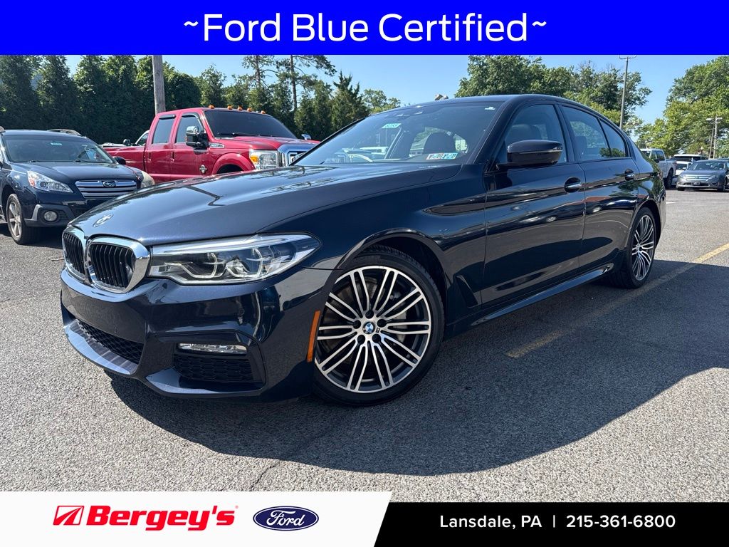 Carbon Black Metallic 2018 BMW 5 Series Sedan All-Wheel Drive 8-Speed Automatic