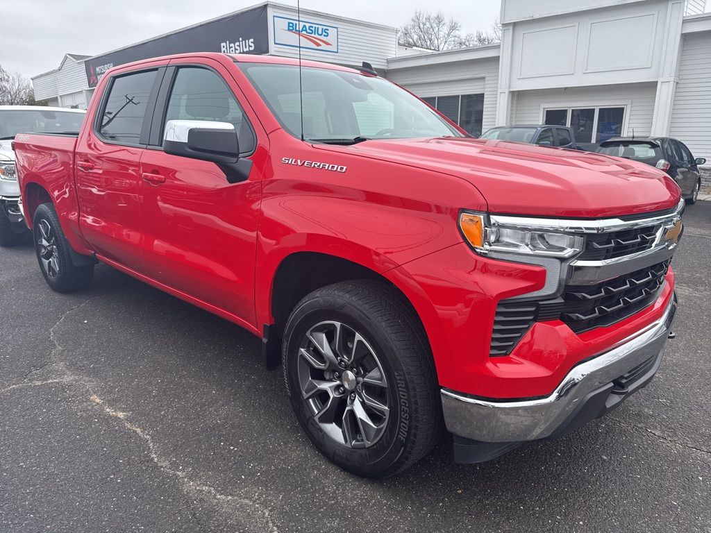 Red Hot 2024 Chevrolet Silverado 1500 LT Crew Cab 4WD Pickup Truck Four-Wheel Drive 8-Speed Automatic