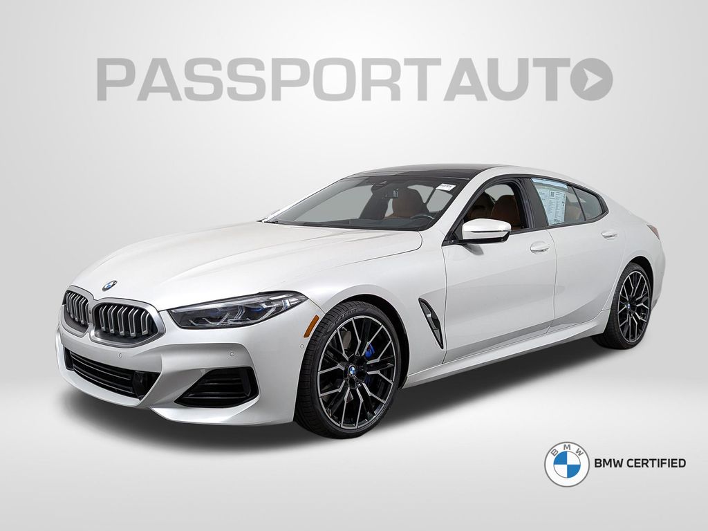 Mineral White Metallic 2023 BMW 8 Series Coupe All-Wheel Drive 8-Speed Automatic