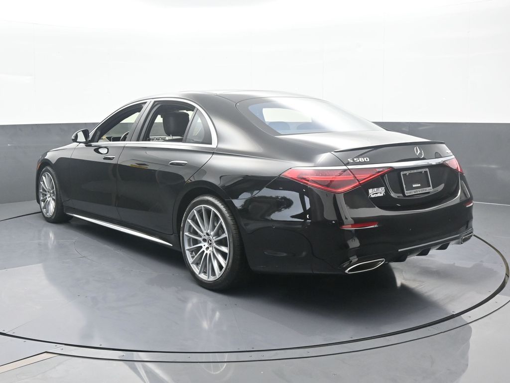 Used 2021 Obsidian Black/designo Diamon White Mercedes-Benz S 580 image 4