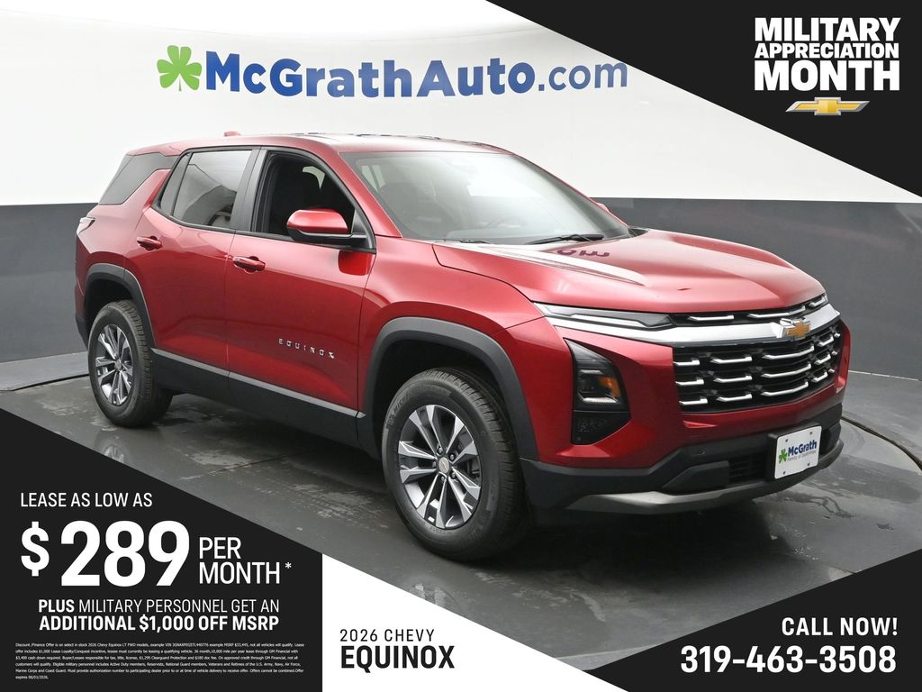 Radiant Red Tintcoat 2026 Chevrolet Equinox LT AWD SUV / Crossover Four-Wheel Drive 8-Speed Automatic