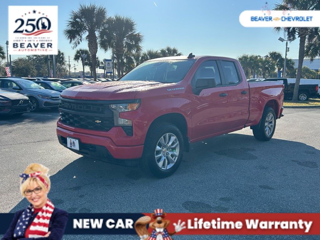 Red 2026 Chevrolet Silverado 1500 Pickup Truck Four-Wheel Drive 8-Speed Automatic