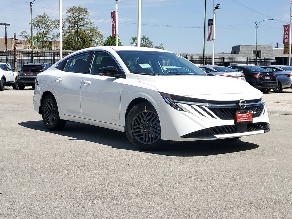 White (Fresh Powder) 2026 Nissan Sentra Sedan Front-Wheel Drive Continuously Variable Transmission