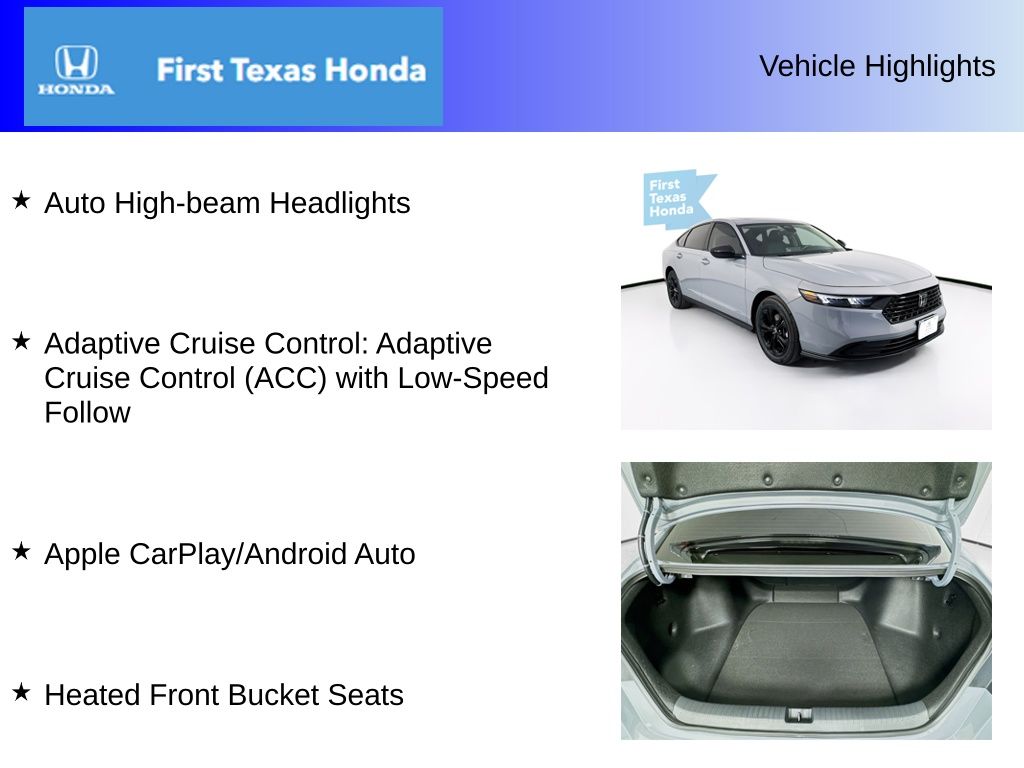 Used Car 2025 Honda Accord  Se For Sale Under $30,000 In Austin, Texas