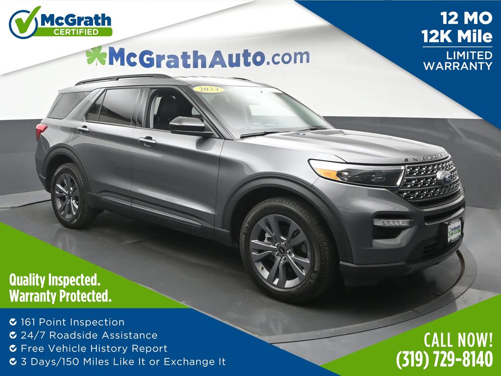 Gray Metallic 2024 Ford Explorer SUV / Crossover All-Wheel Drive Automatic
