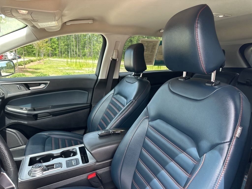 2022 Stone Blue Metallic Ford Edge SEL AWD SUV