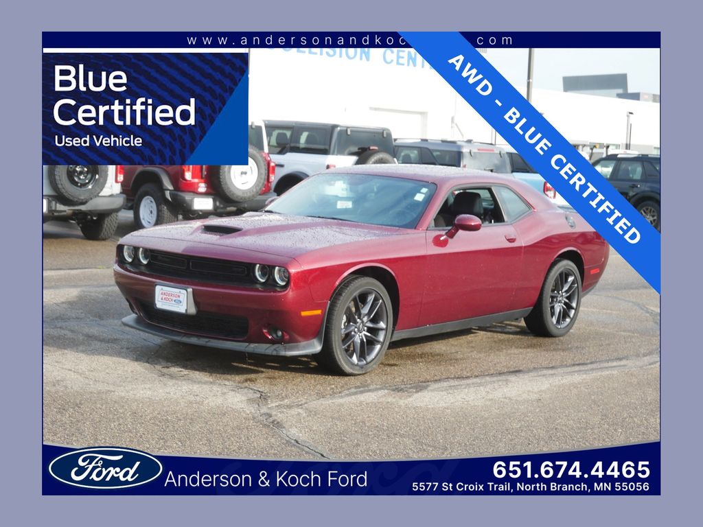 Octane Red Pearlcoat 2022 Dodge Challenger Coupe All-Wheel Drive 8-Speed Automatic