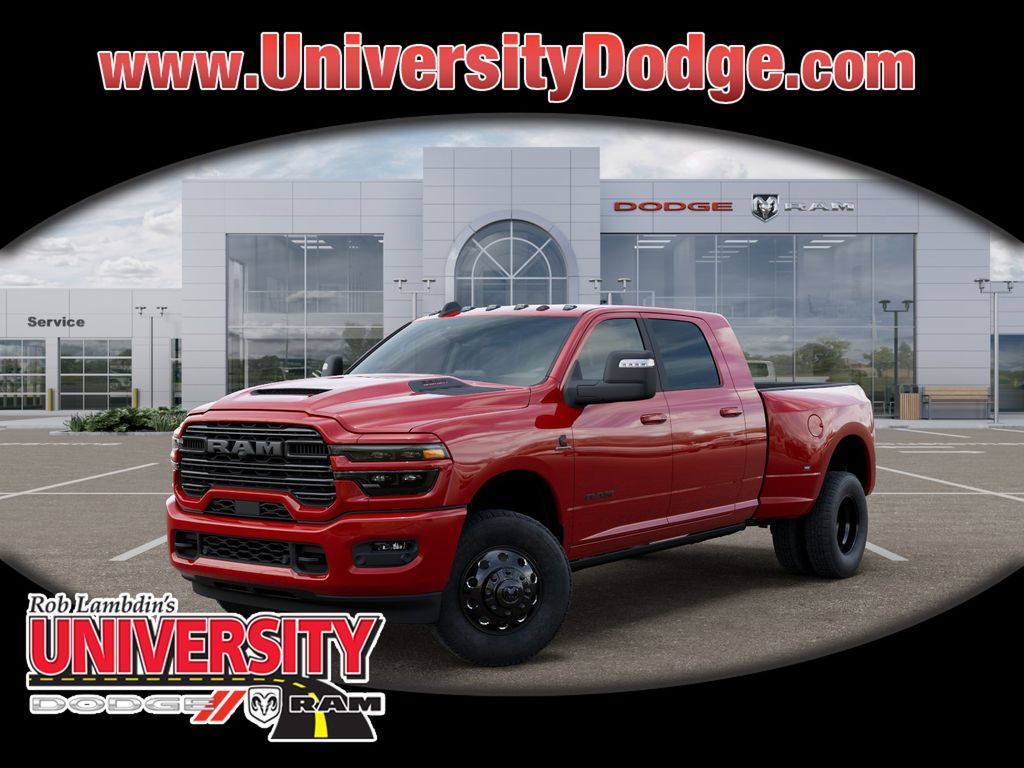 Flame Red Clearcoat 2026 RAM 3500 Pickup Truck Four-Wheel Drive 8-Speed Automatic
