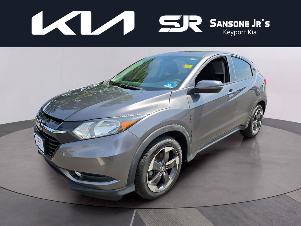 Gray (Modern Steel Metallic) 2018 Honda HR-V SUV / Crossover All-Wheel Drive Continuously Variable Transmission