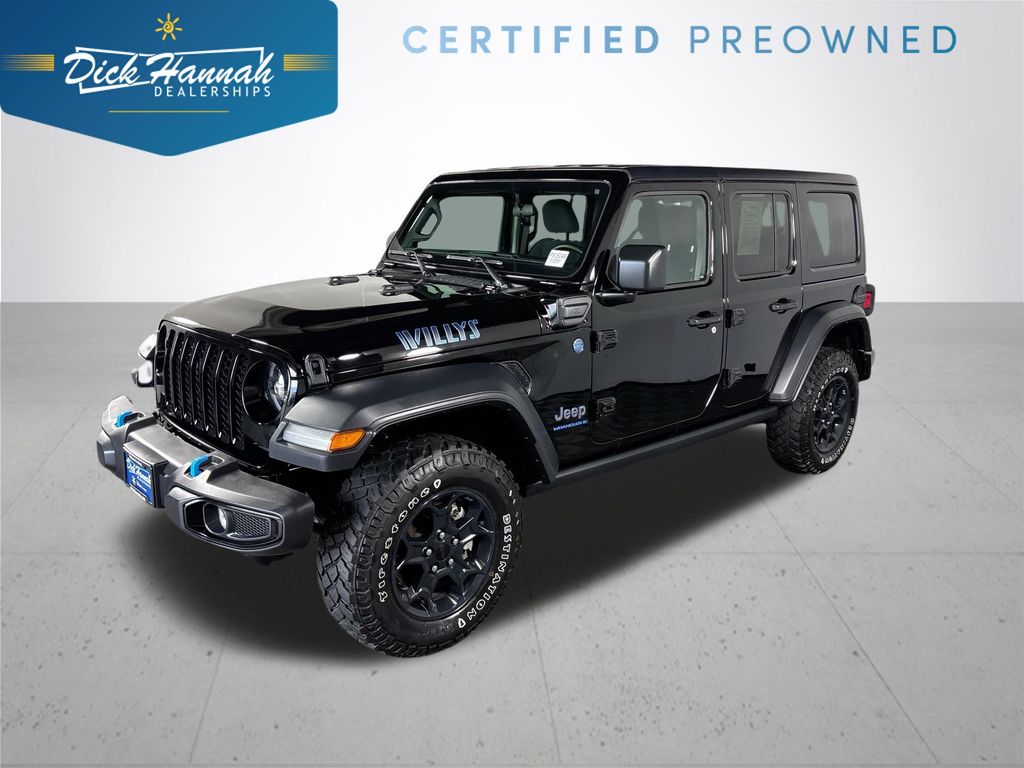Black Clearcoat 2023 Jeep Wrangler 4xe SUV / Crossover Four-Wheel Drive Automatic