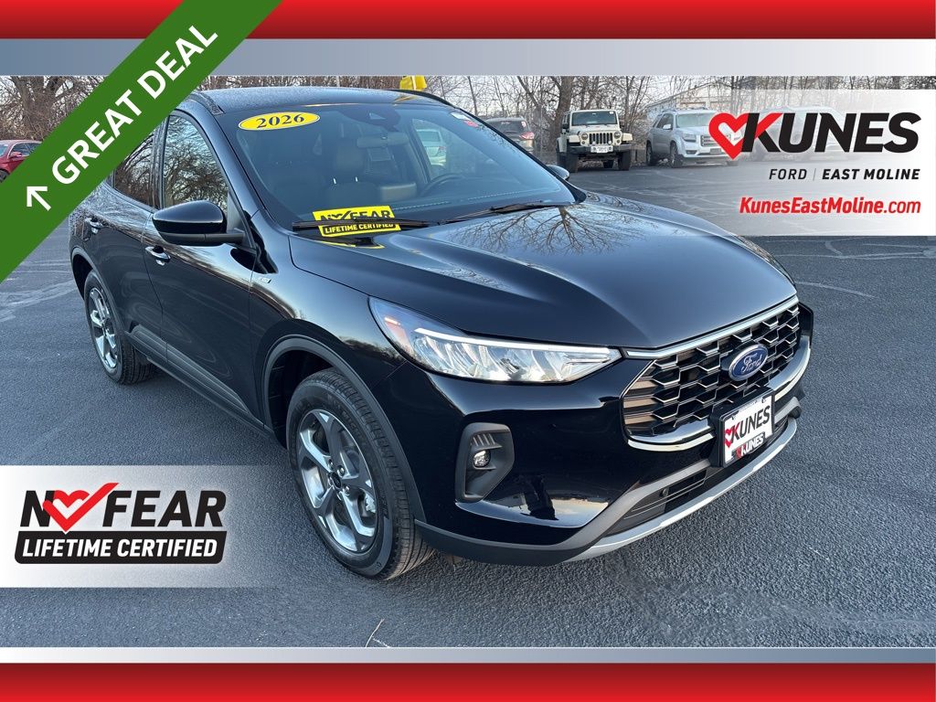 Black Metallic 2026 Ford Escape Hybrid SUV / Crossover All-Wheel Drive Continuously Variable Transmission