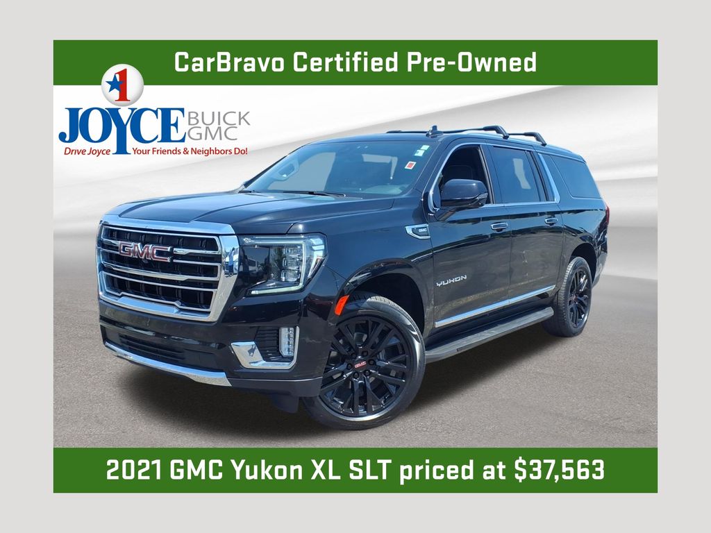 Onyx Black 2021 GMC Yukon XL SUV / Crossover Four-Wheel Drive 