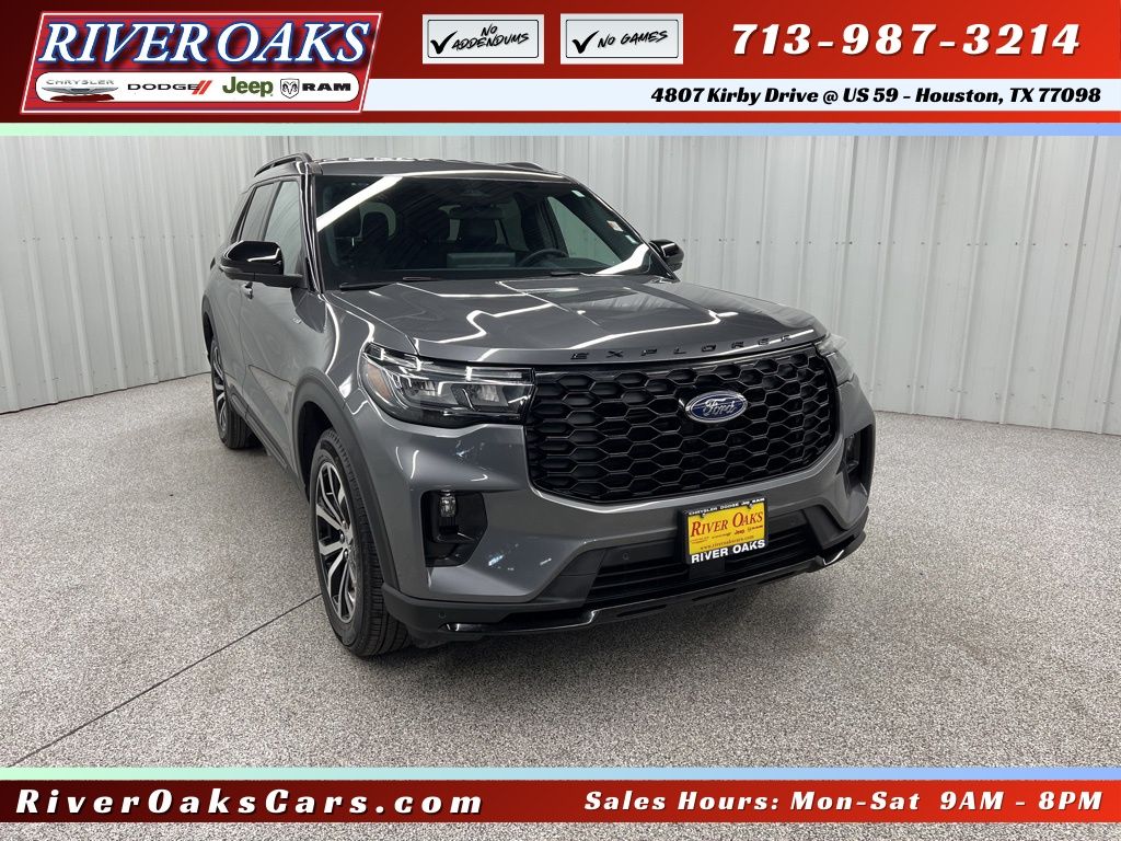 Gray Metallic 2025 Ford Explorer ST-Line AWD SUV / Crossover All-Wheel Drive Automatic