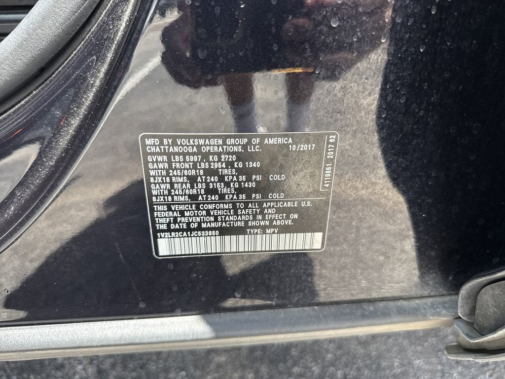 2018 Volkswagen Atlas 3.6L V6 SE Black at Durrett Motor Company