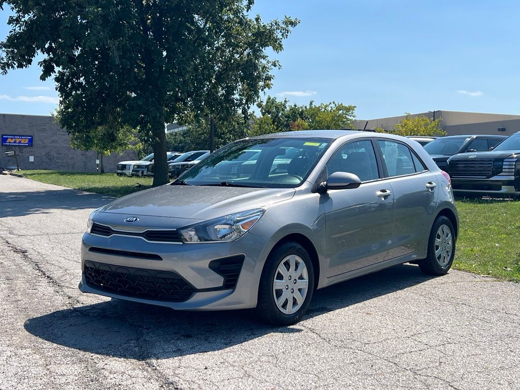 Steel Gray 2021 Kia Rio5 Hatchback Continuously Variable Transmission