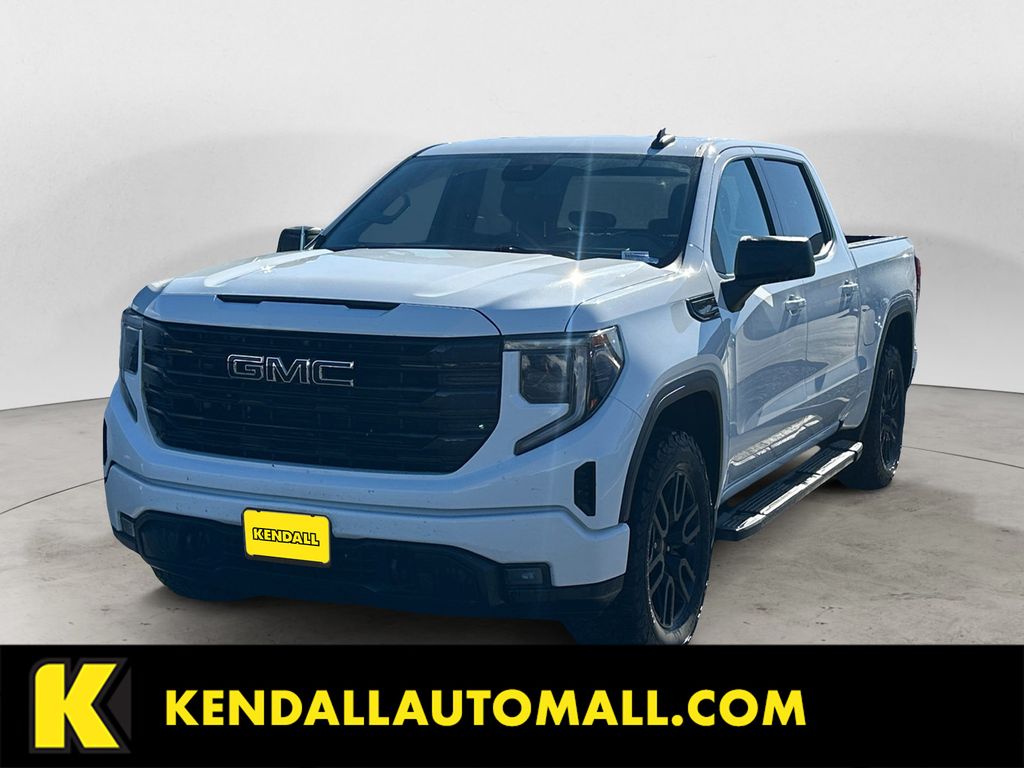 Summit White 2022 GMC Sierra 1500 Elevation Crew Cab 4WD Pickup Truck Four-Wheel Drive 8-Speed Automatic
