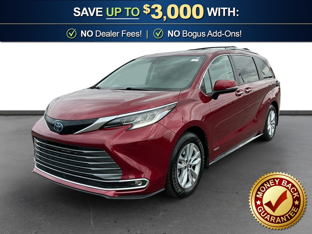 Red 2021 Toyota Sienna Limited 7-Passenger FWD Minivan Front-Wheel Drive Continuously Variable Transmission