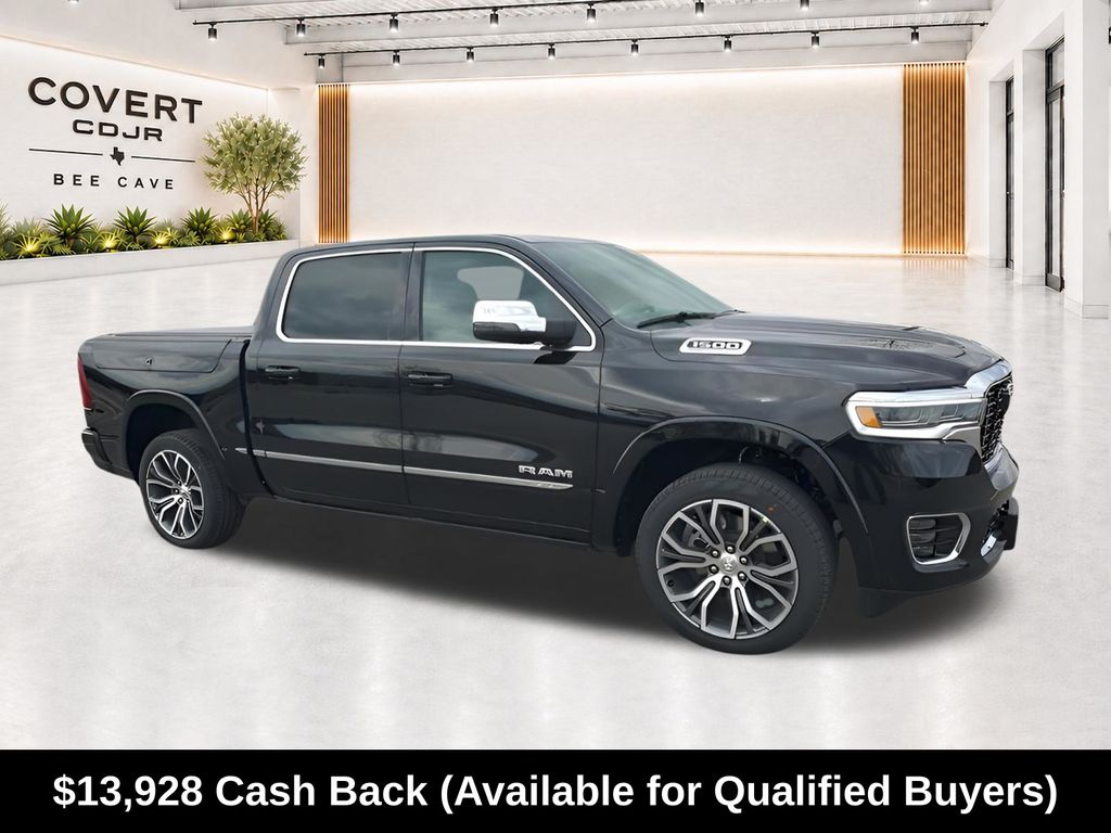 Diamond Black 2026 RAM 1500 Pickup Truck Four-Wheel Drive 8-Speed Automatic