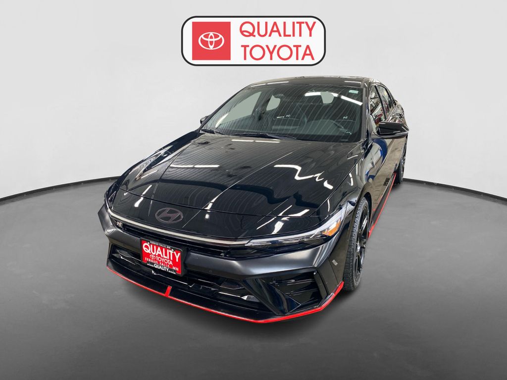Abyss Black 2024 Hyundai Elantra N Sedan Front-Wheel Drive 6-Speed Manual