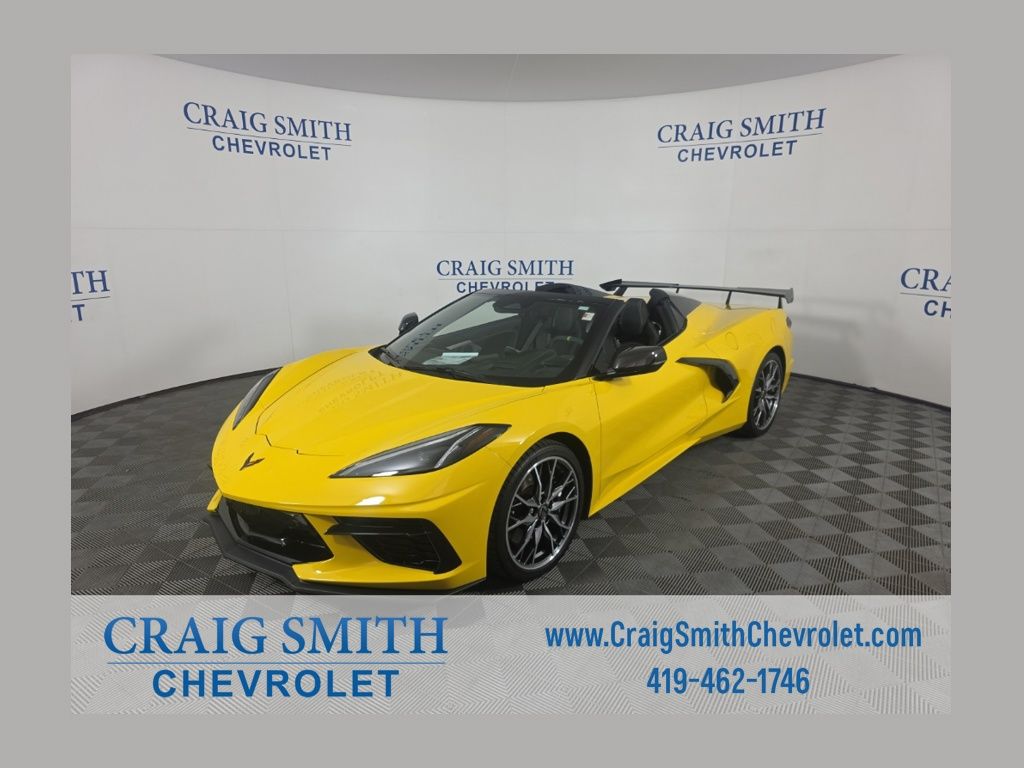Competition Yellow Tintcoat Metallic 2025 Chevrolet Corvette Convertible Rear-Wheel Drive 8-Speed Dual Clutch